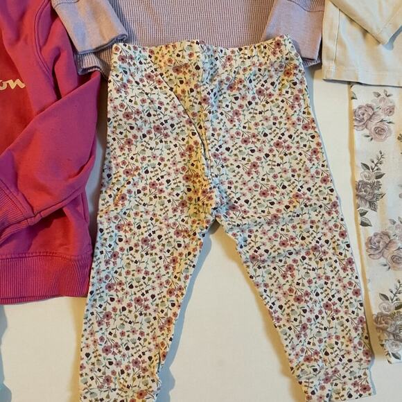 Baby Girl Bundle, 6 - Floral Leggings, Champion, Swimsuit, Long Sleeve T-Shirt - Picture 4 of 10